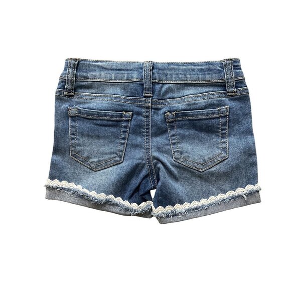 Hippie Girl Regular Rise Adjustable Waist Shortie Denim Shorts NEW WITH TAGS - Picture 2 of 2